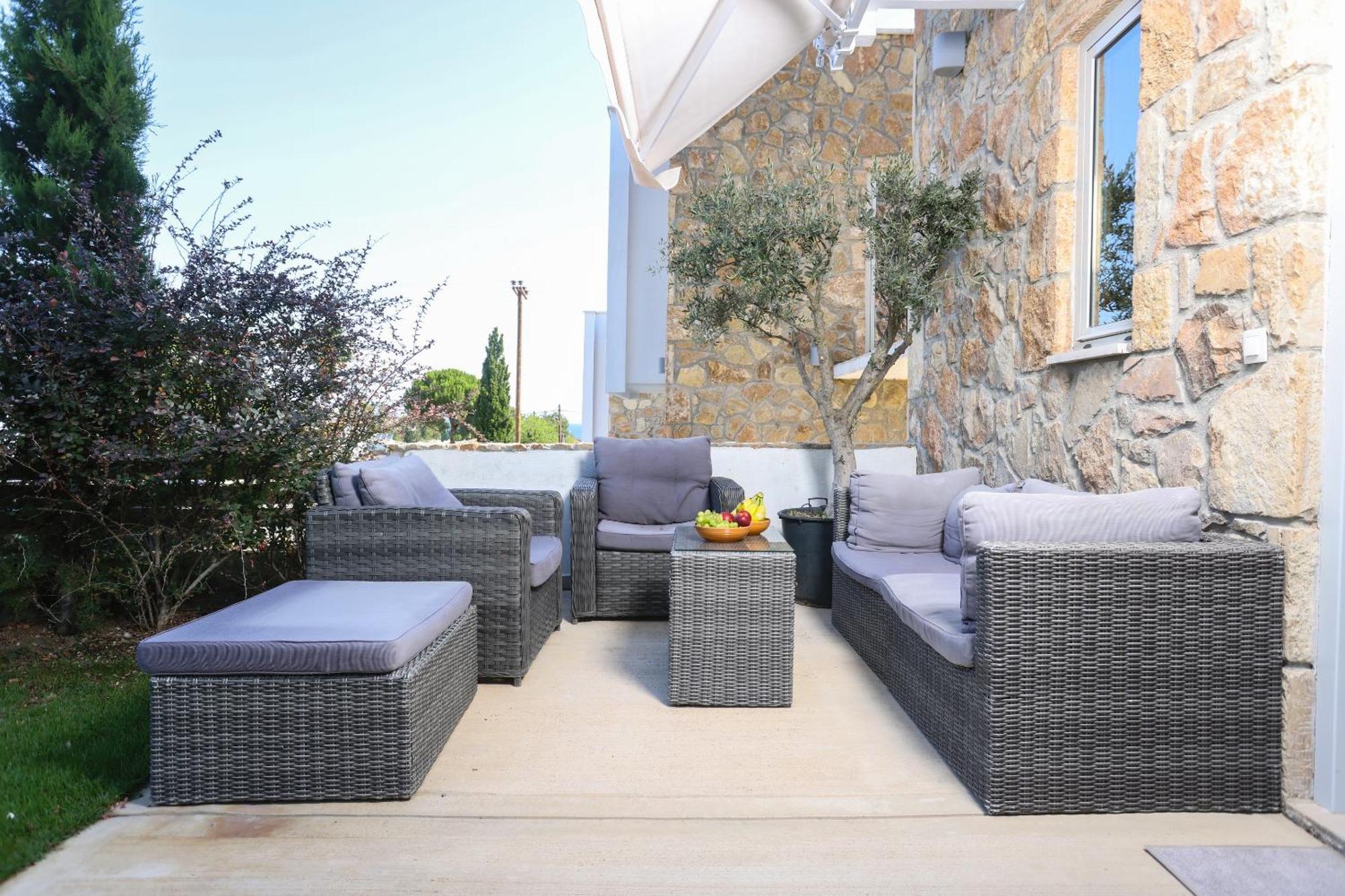 Villa Douglas - Private Pool, Bbq, 4Bdrms, View Pefkochori Eksteriør billede